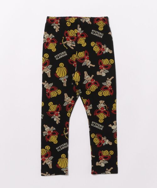 HYSTERIC MINI(ヒステリックミニ)の「ANGEL MINI総柄 10分丈レギンス(レギンス/スパッツ・キッズ・ホワイト/ブラック・90)」の2枚目の写真