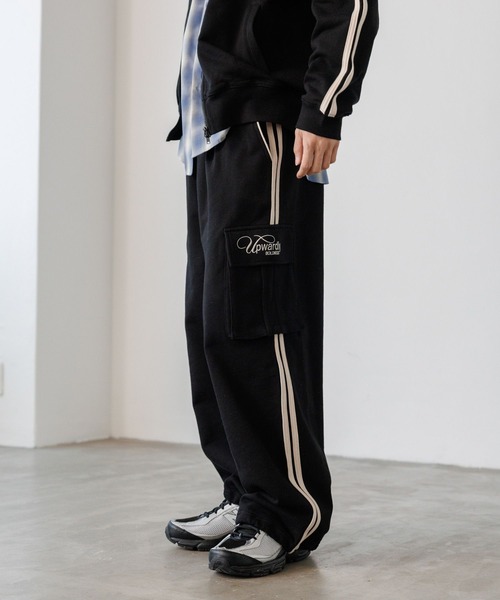 PBLIM（ページボーイリム）の「《UNISEX/セットアップ対応》スウェットトラックパンツ（スウェットパンツ・レディース・グレー/カーキ/ブラック・MEDIUM/LARGE）」の5枚目の写真