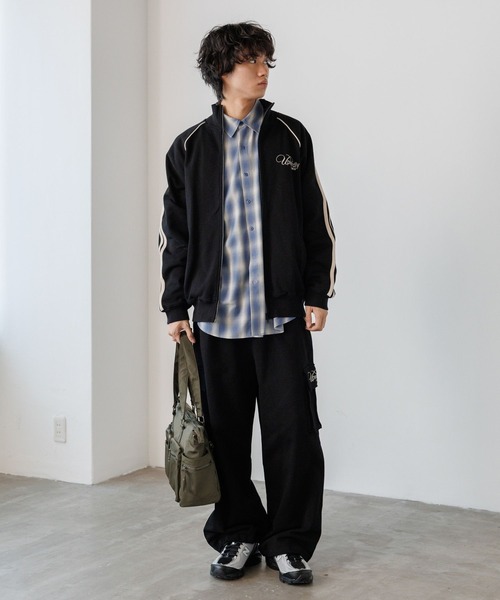 PBLIM（ページボーイリム）の「《UNISEX/セットアップ対応》スウェットトラックパンツ（スウェットパンツ・レディース・グレー/カーキ/ブラック・MEDIUM/LARGE）」の9枚目の写真