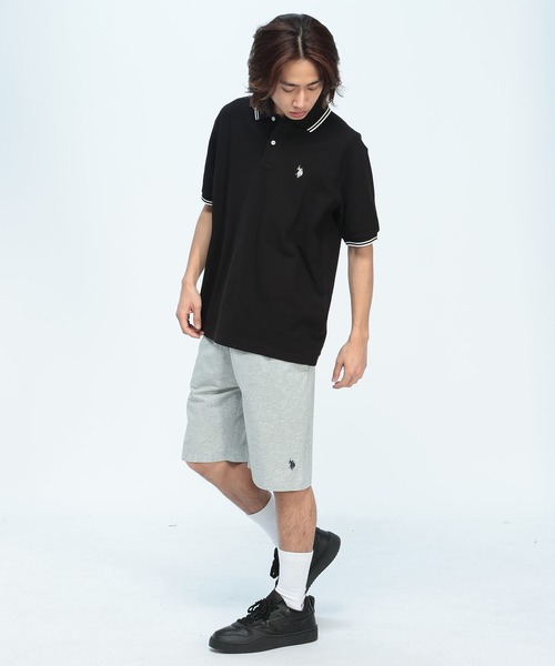 U.S. POLO ASSN.(ユーエスポロアッスン)の「U.S. POLO ASSN. (ユーエスポロアッスン) 半袖ポロシャツ 鹿の子 ライン ワンポイント ポロ PLM61103(ポロシャツ・メンズ・ブルー/ブラック/ホワイト・LL/L/M)」の6枚目の写真