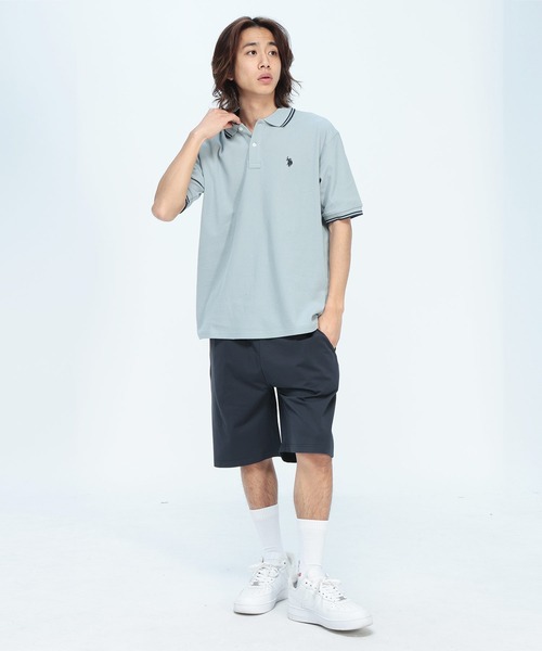 U.S. POLO ASSN.(ユーエスポロアッスン)の「U.S. POLO ASSN. (ユーエスポロアッスン) 半袖ポロシャツ 鹿の子 ライン ワンポイント ポロ PLM61103(ポロシャツ・メンズ・ブルー/ブラック/ホワイト・LL/L/M)」の9枚目の写真