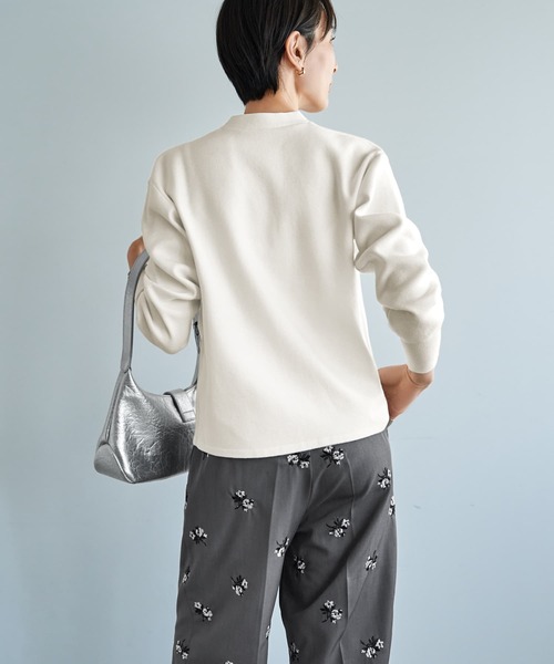 STYLE DELI(スタイルデリ)の「しっとりもっちりVネックカーディガンB(カーディガン/ボレロ・レディース・ネイビー/ミント/ホワイト・MEDIUM)」の12枚目の写真
