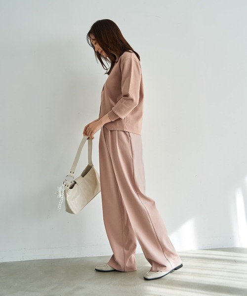 STYLE DELI(スタイルデリ)の「しっとりもっちりVネックカーディガンB(カーディガン/ボレロ・レディース・ネイビー/ミント/ホワイト・MEDIUM)」の18枚目の写真