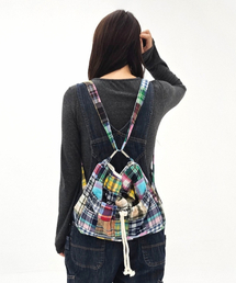 SONNETOFNIGHT（ソネットオブナイト）の「パッチワーク3段変身バッグチェックパターン-ミディアムM（バックパック/リュック）」