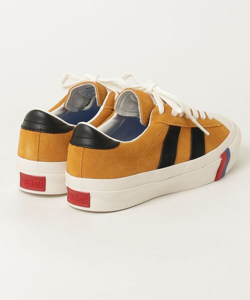 PRO-Keds（プロケッズ）の「PRO-Keds プロケッズ  ロイヤルプラス スエード ロー〈ウォータープルーフ〉（スニーカー・メンズ・ブラック/マスタード・23.0cm/23.5cm/24.0cm/24.5cm/25.0cm/26.0cm/26.5cm/27.0cm/27.5cm/28.0cm/28.5cm/29.0cm/29.5cm/25.5cm）」の9枚目の写真