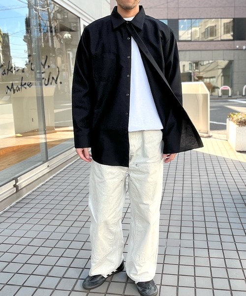 RED KAP（レッドキャップ）の「【RED KAP】レッドキャップ 4.25オンス ポプリン ワークシャツ 長袖（シャツ/ブラウス・メンズ・ブラック/グレー/ネイビー/ホワイト/サックスブルー/ブラウン・M/L/XL）」の17枚目の写真