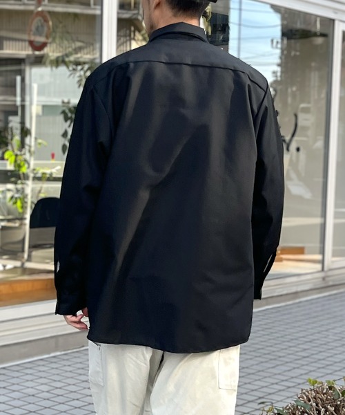 RED KAP（レッドキャップ）の「【RED KAP】レッドキャップ 4.25オンス ポプリン ワークシャツ 長袖（シャツ/ブラウス・メンズ・ブラック/グレー/ネイビー/ホワイト/サックスブルー/ブラウン・M/L/XL）」の13枚目の写真
