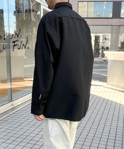 RED KAP（レッドキャップ）の「【RED KAP】レッドキャップ 4.25オンス ポプリン ワークシャツ 長袖（シャツ/ブラウス・メンズ・ブラック/グレー/ネイビー/ホワイト/サックスブルー/ブラウン・M/L/XL）」の15枚目の写真