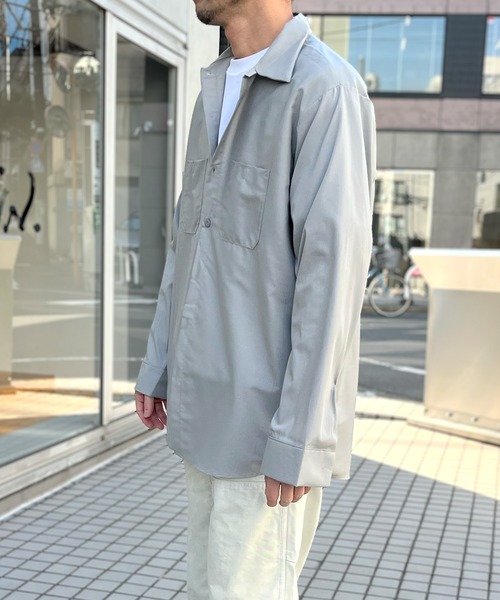 RED KAP（レッドキャップ）の「【RED KAP】レッドキャップ 4.25オンス ポプリン ワークシャツ 長袖（シャツ/ブラウス・メンズ・ブラック/グレー/ネイビー/ホワイト/サックスブルー/ブラウン・M/L/XL）」の19枚目の写真