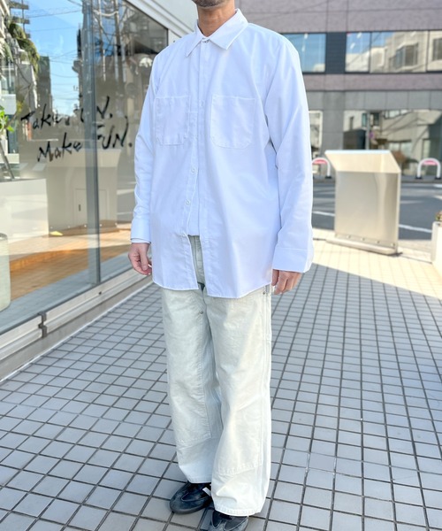 RED KAP（レッドキャップ）の「【RED KAP】レッドキャップ 4.25オンス ポプリン ワークシャツ 長袖（シャツ/ブラウス・メンズ・ブラック/グレー/ネイビー/ホワイト/サックスブルー/ブラウン・M/L/XL）」の11枚目の写真