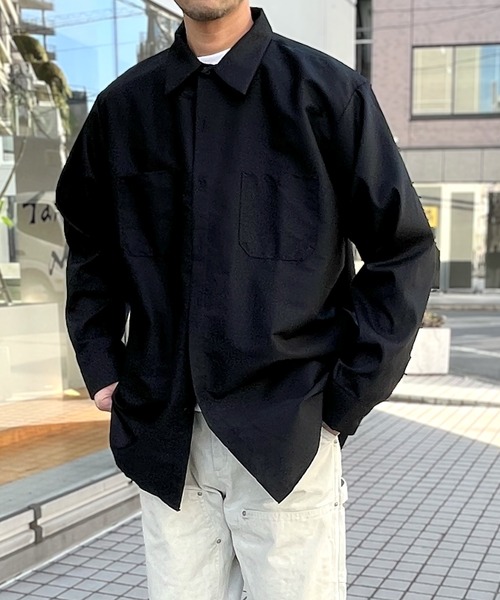 RED KAP（レッドキャップ）の「【RED KAP】レッドキャップ 4.25オンス ポプリン ワークシャツ 長袖（シャツ/ブラウス・メンズ・ブラック/グレー/ネイビー/ホワイト/サックスブルー/ブラウン・M/L/XL）」の12枚目の写真