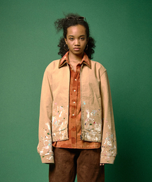 BIRTHDAYSUIT（バースデースーツ）の「PAINTED CLUB JACKET (BEIGE)（その他アウター）」