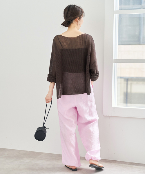 Spick & Span（スピックアンドスパン）の「ルーズニットプルオーバー（ニット/セーター・レディース・ベージュ/ホワイト/ブラウン・FREE）」の4枚目の写真