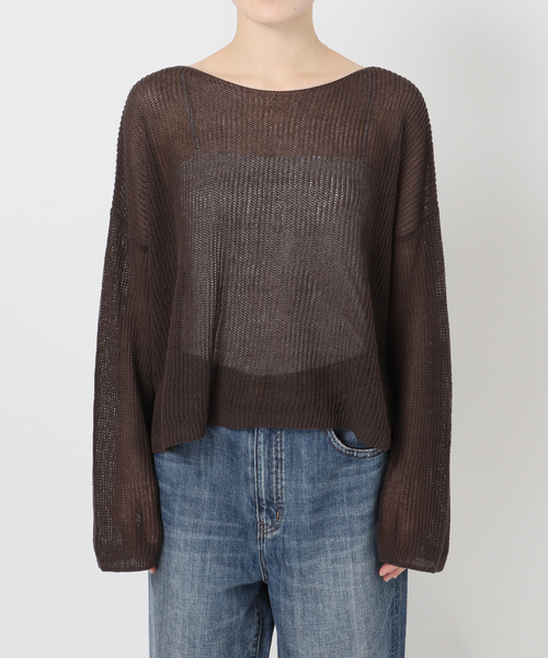 Spick & Span（スピックアンドスパン）の「ルーズニットプルオーバー（ニット/セーター・レディース・ベージュ/ホワイト/ブラウン・FREE）」の12枚目の写真