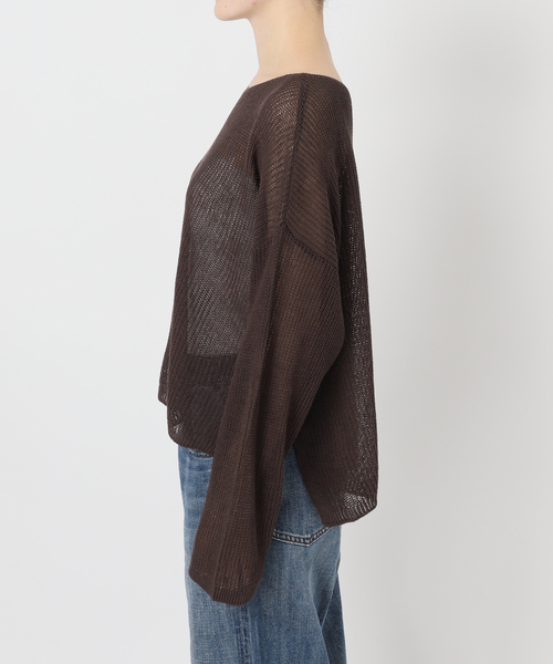 Spick & Span（スピックアンドスパン）の「ルーズニットプルオーバー（ニット/セーター・レディース・ベージュ/ホワイト/ブラウン・FREE）」の13枚目の写真