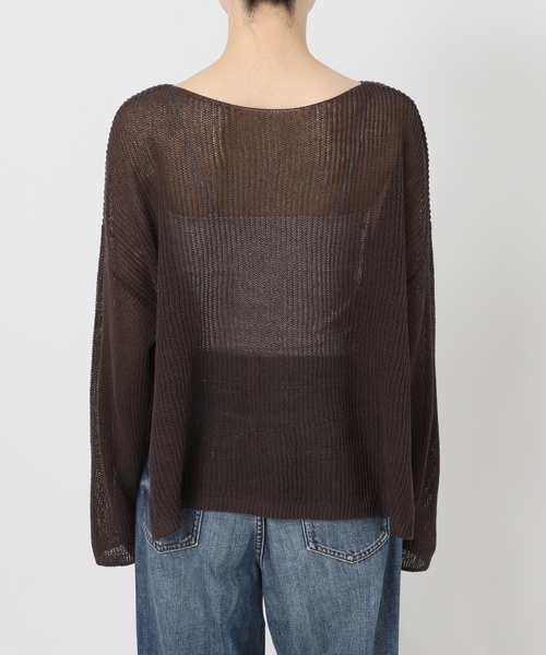 Spick & Span（スピックアンドスパン）の「ルーズニットプルオーバー（ニット/セーター・レディース・ベージュ/ホワイト/ブラウン・FREE）」の14枚目の写真