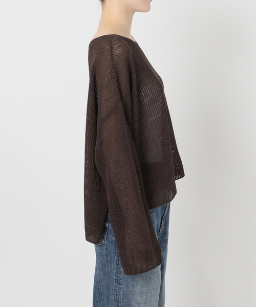 Spick & Span（スピックアンドスパン）の「ルーズニットプルオーバー（ニット/セーター・レディース・ベージュ/ホワイト/ブラウン・FREE）」の15枚目の写真