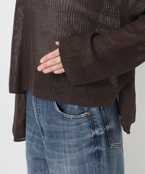 Spick & Span（スピックアンドスパン）の「ルーズニットプルオーバー（ニット/セーター・レディース・ベージュ/ホワイト/ブラウン・FREE）」の17枚目の写真