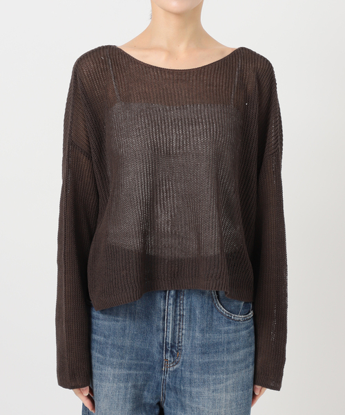 Spick & Span（スピックアンドスパン）の「ルーズニットプルオーバー（ニット/セーター・レディース・ベージュ/ホワイト/ブラウン・FREE）」の21枚目の写真