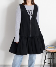 cepo（セポ）の「〈前後2way〉リボンチュニック フロントジップワンピース（チュニック）」