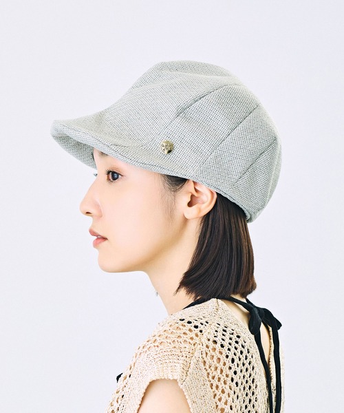 CA4LA（カシラ）の「KYARIP CLOTH（キャスケット・レディース・ブラック/ベージュ・ONESIZE）」の4枚目の写真