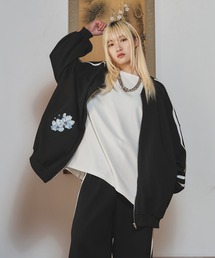 狐独（コドク）の「狐刺繍トラックスウェットジャケット（スウェット）」