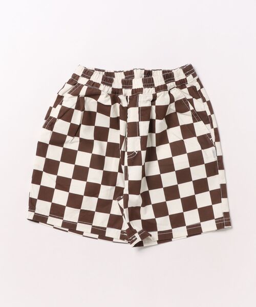 Smoothy（スムージー）の「SMOOTHY Checker Shorts pants / スムージー チェッカー ショーツ（その他パンツ・キッズ・ホワイト×ブラック/ホワイト系・150/140/130/160）」の2枚目の写真