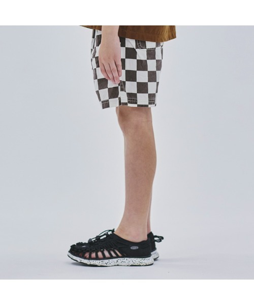 Smoothy（スムージー）の「SMOOTHY Checker Shorts pants / スムージー チェッカー ショーツ（その他パンツ・キッズ・ホワイト×ブラック/ホワイト系・150/140/130/160/120）」の5枚目の写真