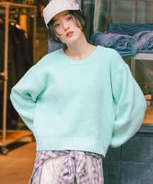 RAGEBLUE | ＜Bloomy Yarn Knit＞アゼ編みコットンクルーネックニット(ニット/セーター)