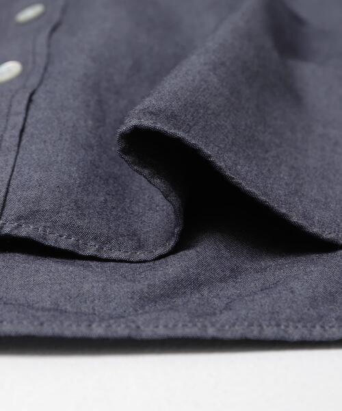 URBAN RESEARCH DOORS（アーバンリサーチドアーズ）の「LIFE STYLE TAILOR　シャンブレーBDシャツ（シャツ/ブラウス・メンズ・ネイビー/ブルー・MEDIUM/SMALL/LARGE）」の6枚目の写真
