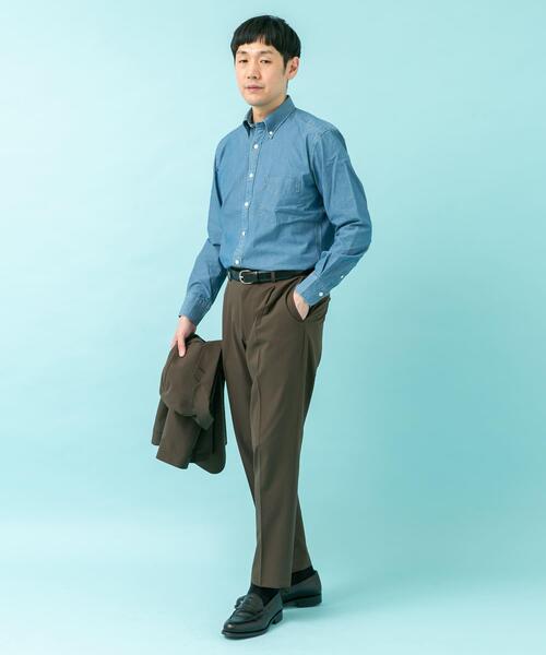 URBAN RESEARCH DOORS（アーバンリサーチドアーズ）の「LIFE STYLE TAILOR　シャンブレーBDシャツ（シャツ/ブラウス・メンズ・ネイビー/ブルー・MEDIUM/SMALL/LARGE）」の12枚目の写真