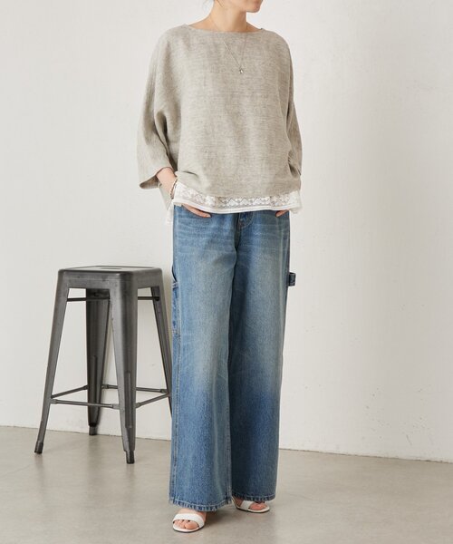 BEARDSLEY（ビアズリー）の「ソウレースキャミソール（シャツ/ブラウス・レディース・ブラック/ホワイト・FREE）」の18枚目の写真