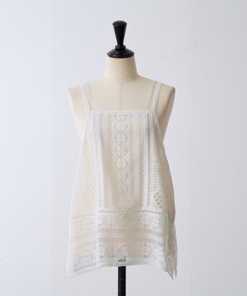 BEARDSLEY（ビアズリー）の「ソウレースキャミソール（シャツ/ブラウス・レディース・ブラック/ホワイト・FREE）」の7枚目の写真