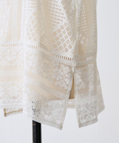 BEARDSLEY（ビアズリー）の「ソウレースキャミソール（シャツ/ブラウス・レディース・ブラック/ホワイト・FREE）」の10枚目の写真