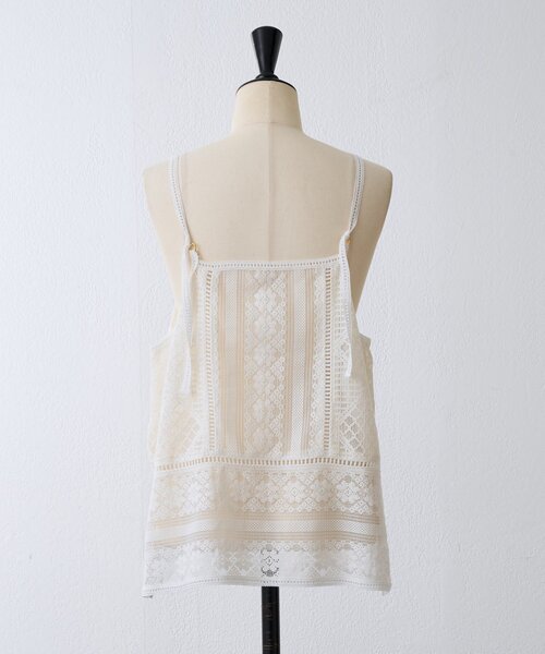 BEARDSLEY（ビアズリー）の「ソウレースキャミソール（シャツ/ブラウス・レディース・ブラック/ホワイト・FREE）」の13枚目の写真