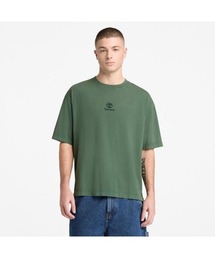 サンウォッシュド エンブロイダリー ロゴ 半袖 Tシャツ ユニセックス