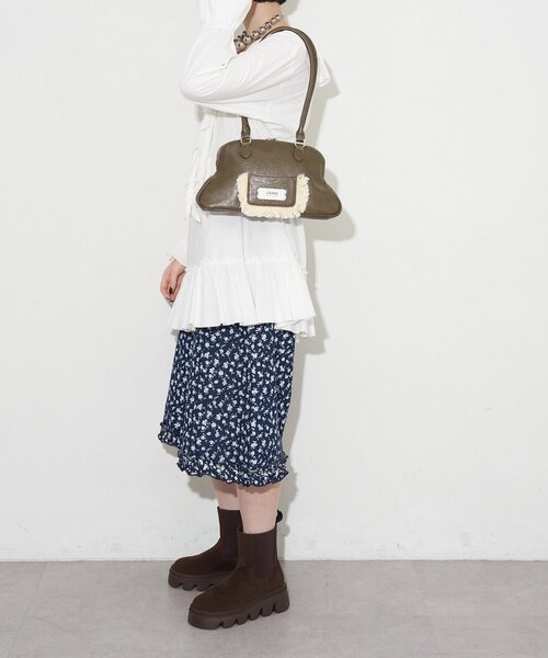 GRAIN（グレイン）の「【WEB限定】【GRAIN/グレイン】フリンジ変形ハンドバッグ（トートバッグ・レディース・ブラウン/ブルー・FREE）」の8枚目の写真