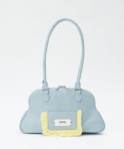 GRAIN（グレイン）の「【WEB限定】【GRAIN/グレイン】フリンジ変形ハンドバッグ（トートバッグ・レディース・ブラウン/ブルー・FREE）」の9枚目の写真