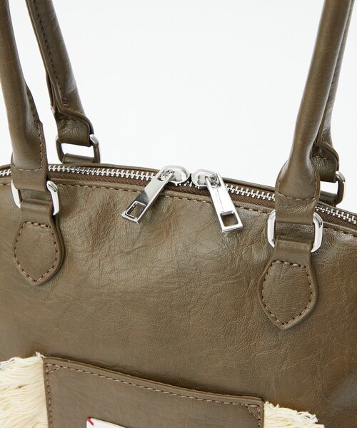 GRAIN（グレイン）の「【WEB限定】【GRAIN/グレイン】フリンジ変形ハンドバッグ（トートバッグ・レディース・ブラウン/ブルー・FREE）」の14枚目の写真