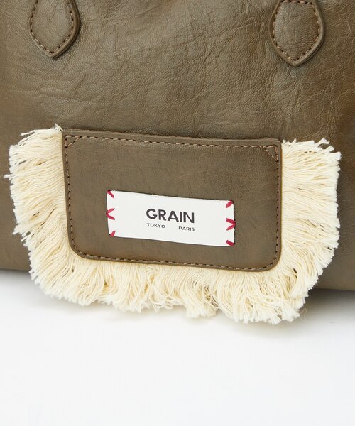 GRAIN（グレイン）の「【WEB限定】【GRAIN/グレイン】フリンジ変形ハンドバッグ（トートバッグ・レディース・ブラウン/ブルー・FREE）」の16枚目の写真