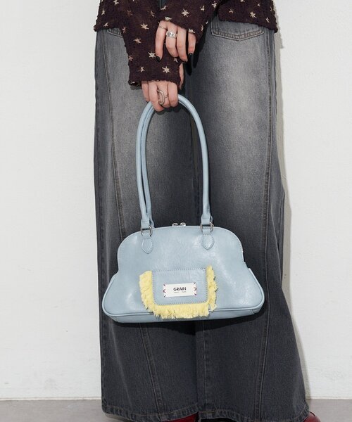 GRAIN（グレイン）の「【WEB限定】【GRAIN/グレイン】フリンジ変形ハンドバッグ（トートバッグ・レディース・ブラウン/ブルー・FREE）」の20枚目の写真