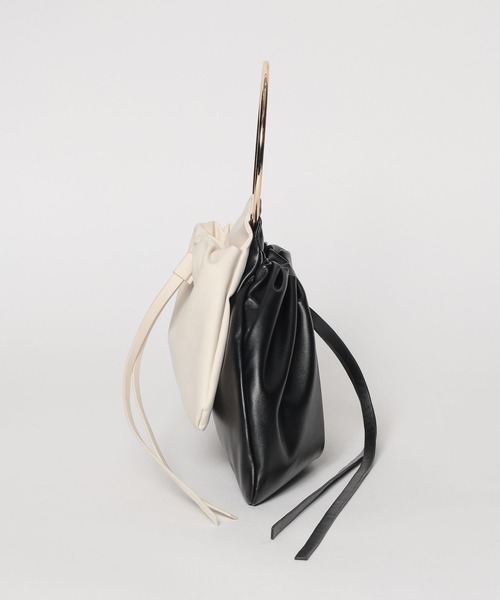 mysty woman(ミスティウーマン)の「ツインリングBAG 663963(ハンドバッグ・レディース・ブラック系その他/グリーン系その他・FREE)」の9枚目の写真