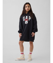 MICKEY MOUSE（ミッキーマウス）の「GapKids × ディズニー ミニーマウス オーバーサイズ パーカーワンピース（ワンピース）」