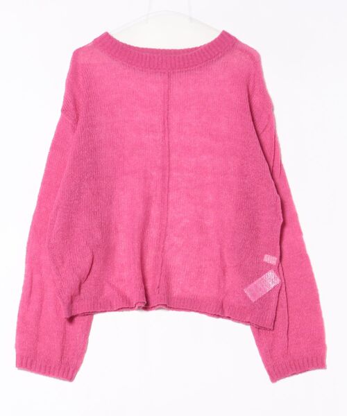 antiqua（アンティカ）の「モヘア透かし編みニット（ニット/セーター・レディース・ブラック/ホワイト系その他/ピンク/ダークグレー・ONESIZE）」の4枚目の写真