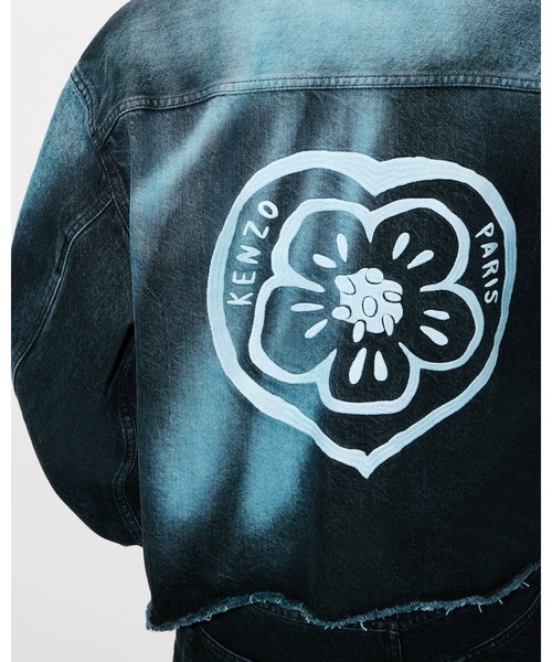 KENZO（ケンゾー）の「'Boke Flower' トラッカー ジャケット イン ジャパニーズ デニム（デニムジャケット・レディース・ブルー系その他・SMALL）」の2枚目の写真