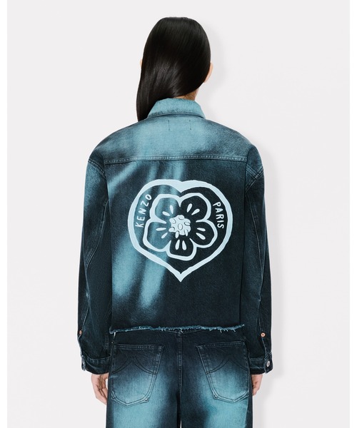 KENZO（ケンゾー）の「'Boke Flower' トラッカー ジャケット イン ジャパニーズ デニム（デニムジャケット・レディース・ブルー系その他・SMALL）」の4枚目の写真