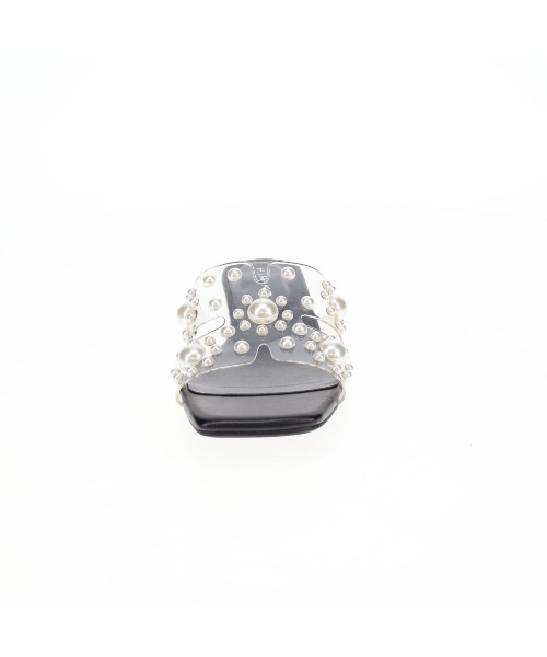 HIMIKO(ヒミコ)の「【HIMIKO】【WEB限定デザイン】PVCフラットミュールサンダル/661252(サンダル・レディース・ブラック/ゴールド・LARGE/SMALL/MEDIUM/X-LARGE)」の3枚目の写真