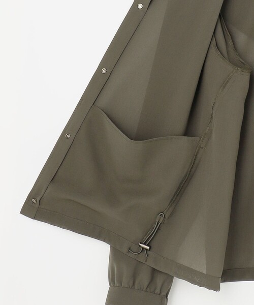 J.PRESS(ジェイプレス)の「【冷房対策に】RELAXION Sheer ボイル フーデッド ジャケット(その他アウター・レディース・ベージュ系/カーキ系/ネイビー系・T15/T13)」の7枚目の写真
