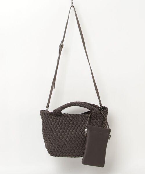 ONE DAY KMC (ワンデイケーエムシー)の「HERB/Intrecciato Tote Bag with 2Way Pouch/ツーウェイポーチ付きトートバッグ(トートバッグ・レディース・ブラウン/ブラック/アイボリー・FREE)」の13枚目の写真