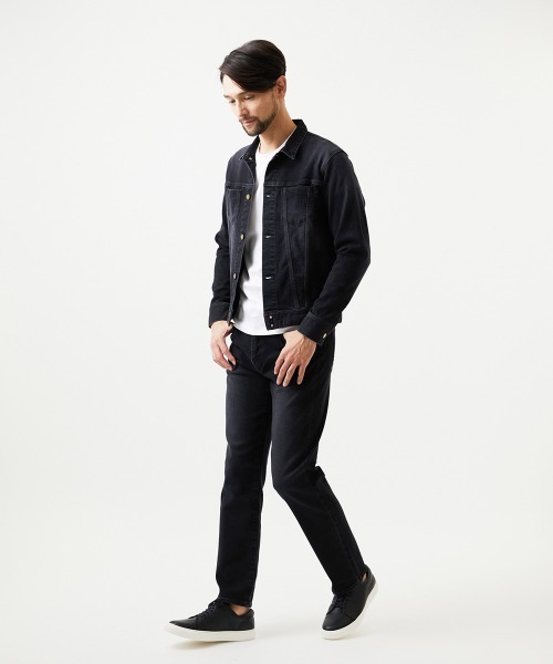 MICHEL KLEIN HOMME (ミッシェルクランオム)の「《日本製》20th FACTOTUMコラボ デニムジャケット(デニムジャケット・メンズ・ライトブルー/ブラック・LARGE)」の5枚目の写真